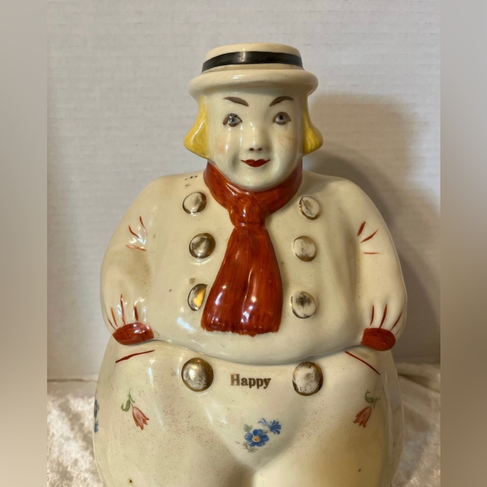 Shawnee Pottery “ Happy” ceramic cookie jar.